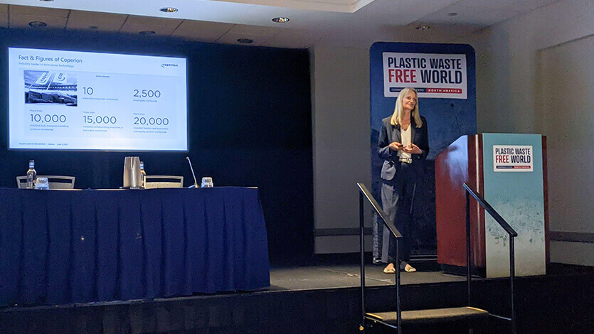 Coperion Präsentation bei einer Recycling-Konferenz