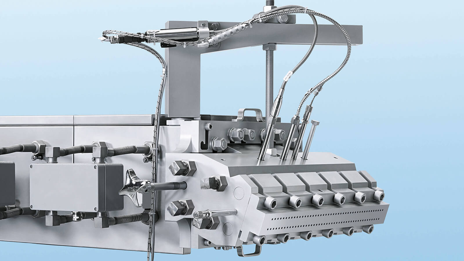 Coperion twin screw extruder ZSK 82 Mc18 Die Head