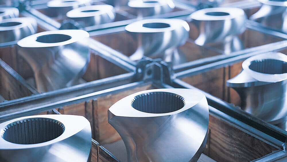 große Schneckenwellenelemente