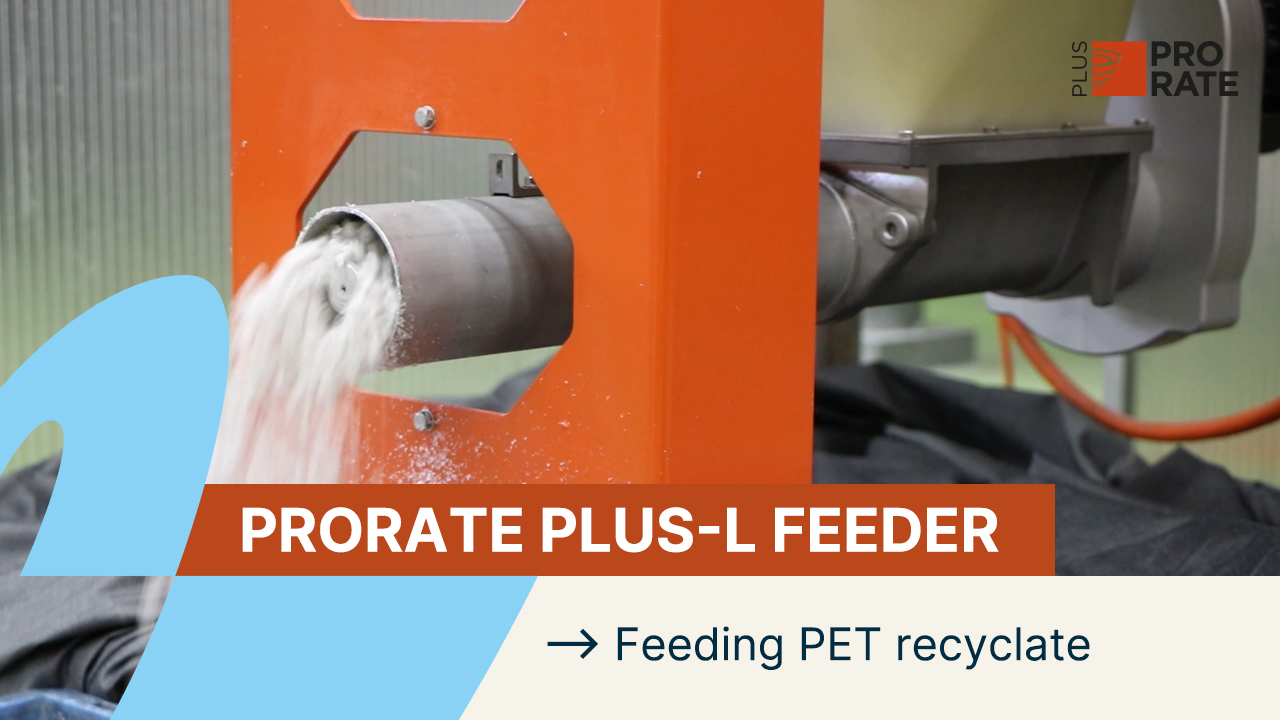 ProRate PLUS-L Feeder feeding PET recyclate video thumbnail
