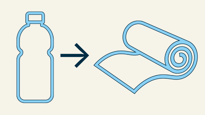 Bottle to Sheet Recycling Icon