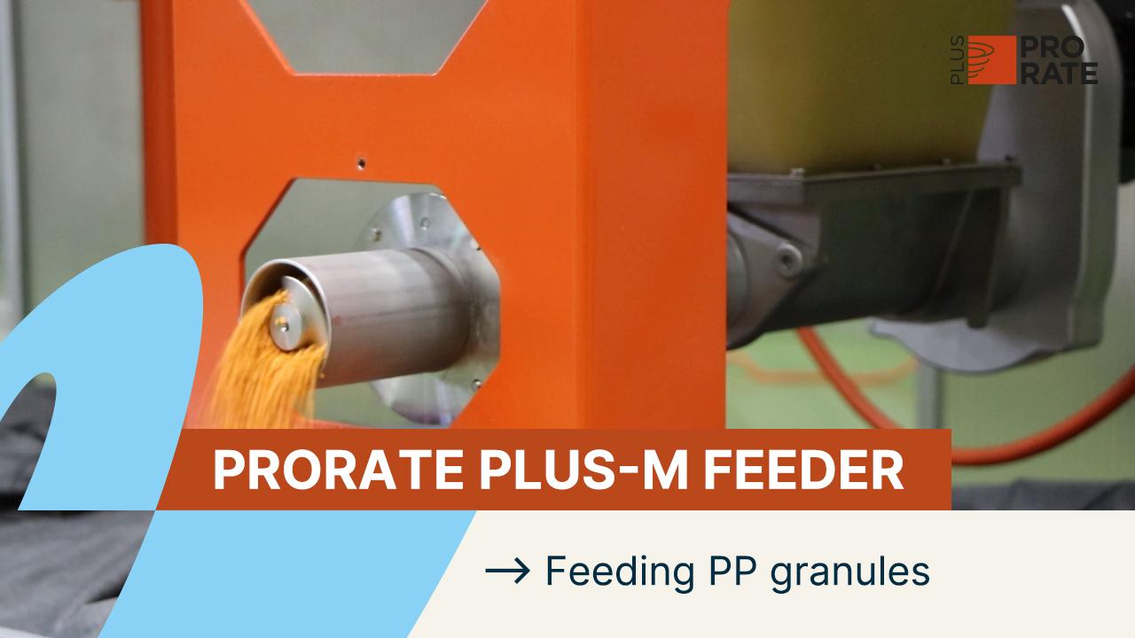 ProRate PLUS-S Feeder feeding PP granules video thumbnail