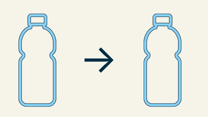 Bottle to Bottle Recycling Icon