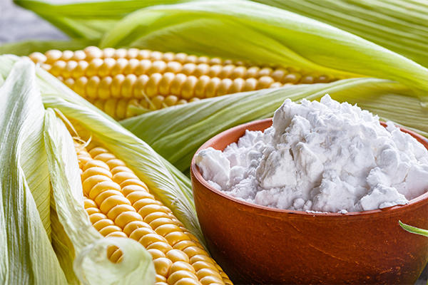 Corn starch between corn cobs