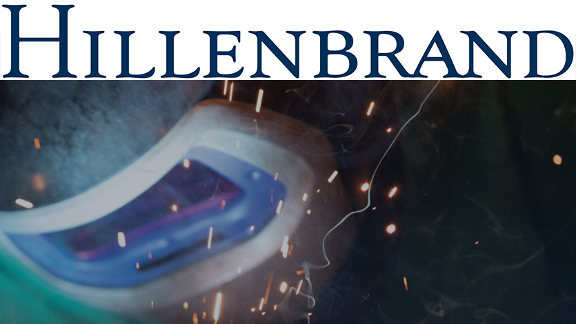 welder with Hillenbrand logo